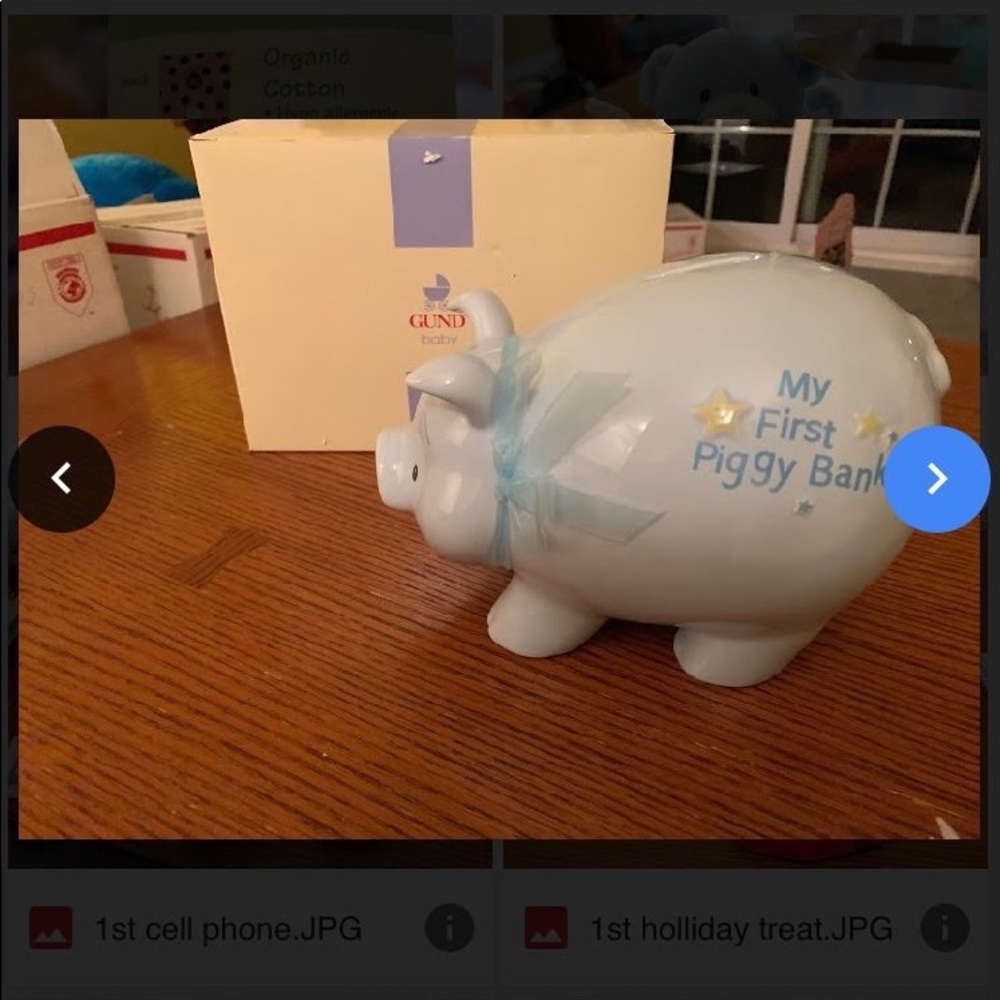 Baby’s first piggy bank